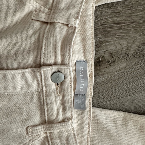 Athleta Flex Straight Jean - Color Bone - Women’s Size 10 - Picture 2 of 3